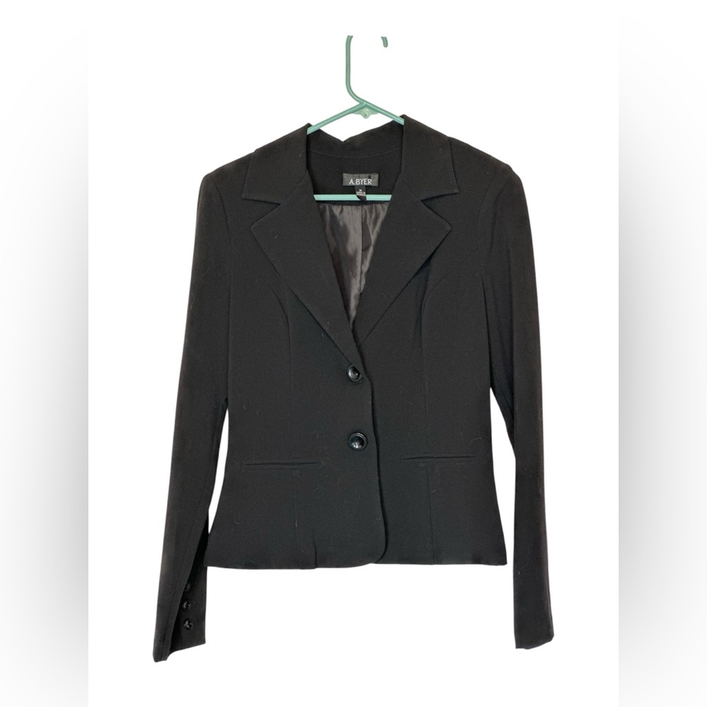 L A. Byer Black Tailored Blazer NWOT • Women’s Size M • Classic Workwear Jacket